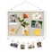 DAHAPYBOO Cork Board with Linen WhiteBulletin Board 17x12 Hanging Corkboards for Office Home School Message Board or Vision Board Decoration