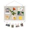 DAHAPYBOO Cork Board with Linen WhiteBulletin Board 17x12 Hanging Corkboards for Office Home School Message Board or Vision Board Decoration