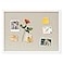 DAHAPYBOO Cork Board with Linen WhiteBulletin Board 23x17 Hanging Corkboards for Office Home School Message Board or Vision Board Decoration