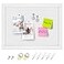 Aitakatta Cork Board Bulletin Board White Frame Cork Boards for Walls with Felt Decorative Hanging Pin Board for Home School Office Vision Board 146x11 Inches White 1pc