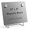 OutFormal Magnetic Bulletin Board with Stand Small Dry Erase Memo Board Tabletop Metal Easel for Magnet Display 10x8 Inches 2 Magnets