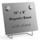 OutFormal Magnetic Bulletin Board with Stand Small Dry Erase Memo Board Tabletop Metal Easel for Magnet Display 10x8 Inches 2 Magnets