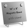 OutFormal Magnetic Bulletin Board with Stand Small Dry Erase Memo Board Tabletop Metal Easel for Magnet Display 10x8 Inches 2 Magnets
