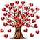 Gersoniel 90 Pieces Valentines Day Classroom Tree Bulletin Board Decorations Red Heart Cutouts Stickers for Classroom Home Wall Background Banner Decor