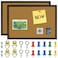 OWLKELA 2 Pcs Cork Board 177X 133 Bulletin Board Vision Board Notice Pin Board Ideal for Office Home Decor School Message Board