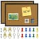 OWLKELA 2 Pcs Cork Board 177X 133 Bulletin Board Vision Board Notice Pin Board Ideal for Office Home Decor School Message Board