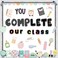 Mooliwe 91 Pcs Composition Notebook Classroom Decor Welcome Back to School Bulletin Board Decor You Complete Our Class First Day of School Marble Composition Notebook Border Trims Cutouts