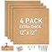 Facilife Cork Board Tiles 4 Packs Adhesive Corkboards for Wall Small Cork Board Squares Decorative for Office School Home