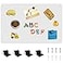 Bonnary Magnetic Board171 x 118 Magnet Displayfor Magnets and Bulletin BoardSuitable for Wall Refrigerator Compartment Cabinet etcComes with Dual Lock Tape for Easy Hanging White