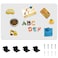 Bonnary Magnetic Board171 x 118 Magnet Displayfor Magnets and Bulletin BoardSuitable for Wall Refrigerator Compartment Cabinet etcComes with Dual Lock Tape for Easy Hanging White