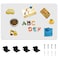 Bonnary Magnetic Board171 x 118 Magnet Displayfor Magnets and Bulletin BoardSuitable for Wall Refrigerator Compartment Cabinet etcComes with Dual Lock Tape for Easy Hanging White
