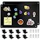 Bonnary 2Pack Magnetic Board171 x 118 Magnet Displayfor Magnets and Bulletin BoardSuitable for Wall Refrigerator Compartment Cabinet etcComes with Dual Lock Tape for Easy Hanging Black