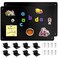 Bonnary 2Pack Magnetic Board171 x 118 Magnet Displayfor Magnets and Bulletin BoardSuitable for Wall Refrigerator Compartment Cabinet etcComes with Dual Lock Tape for Easy Hanging Black