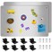 Bonnary 2Pack Magnetic Board171 x 118 Magnet Displayfor Magnets and Bulletin BoardSuitable for Wall Refrigerator Compartment Cabinet etcComes with Dual Lock Tape for Easy Hanging Silver