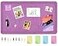 Vuzvuv Violet Purple 28x16 Large Cork Board with 50 Push Pins for Valentines Day SelfAdhesive Bulletin Board for Wall Felt Pin Vision Board for Paste NotesSchedules Offices Home