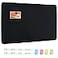 Vuzvuv Black 28x16 Large Cork Board with 50 Push Pins Sticky Notes SelfAdhesive Bulletin Board for Wall Felt Pin Vision Board for Paste NotesSchedules Offices Home
