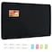 Vuzvuv Black 28x16 Large Cork Board with 50 Push Pins Sticky Notes SelfAdhesive Bulletin Board for Wall Felt Pin Vision Board for Paste NotesSchedules Offices Home