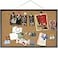FEBSNOW Cork Board Bulletin Board 23 x 157Inches with Rectangle Black Frame Hanging Pin for Walls Office Message Board or Vision Board Decoration