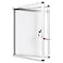 S SWANCROWN SWANCROWN Enclosed Bulletin Board 20x14 in Lockable Magnetic White Board Wall Display Case Aluminium Frame 2xA4