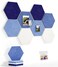 Uoisaiko 8 Pack Hexagon Felt Bulletin Board Tiles 12 Large Thick Pin Board for Walls with 30 Push Pins DIY Boards for Office Home School Decor Aesthetic Hex Cork Board Alternative