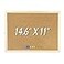 LNAUJS 146 inches x 11 inches Frame Cork Board for Bulletin Board Home Decor Office School Message Board and Include Installation kit Push pins