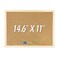 LNAUJS 146 inches x 11 inches Frame Cork Board for Bulletin Board Home Decor Office School Message Board and Include Installation kit Push pins