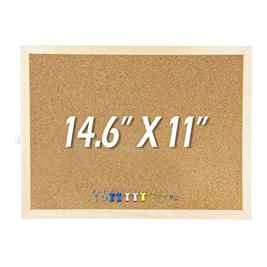 LNAUJS 146 inches x 11 inches Frame Cork Board for Bulletin Board Home Decor Office School Message Board and Include Installation kit Push pins
