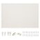 OWLKELA 24 x 36 Linen Bulletin Board White Framed Corkboard White Oak Frame Linen Cork Board Vision Board and Decorative Hanging Pin Board