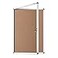 VIZ-PRO VIZPRO Tamperproof Lockable Cork Noticeboard Class 1 Aluminium Framed 36x24 Inches