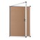 VIZ-PRO VIZPRO Tamperproof Lockable Cork Noticeboard Class 1 Aluminium Framed 36x24 Inches