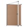 VIZ-PRO VIZPRO Tamperproof Lockable Cork Noticeboard Class 1 Aluminium Framed 36x24 Inches