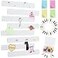 Vuzvuv 8Pcs White Cork Board Bar Strips with 50 Pushpins Sticky Notes SelfAdhesive Bulletin Board Strips No Damage for Wall Felt Pin Board for Paste Notes Photos Schedules Office Decor