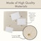 ReLIVE White Burlap Covered with CrissCross Twine Bulletin Picture Memo Board 1975 x 1575
