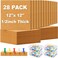 Reginary Cork Board Tiles 12 x 12 in 05 in Thick Square Bulletin Boards Cork Tiles Bulk with Push Pins Mini Natural Self Adhesive Backing Corkboards for Wall Home Office Floor DIY28 Pcs