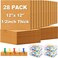 Reginary Cork Board Tiles 12 x 12 in 05 in Thick Square Bulletin Boards Cork Tiles Bulk with Push Pins Mini Natural Self Adhesive Backing Corkboards for Wall Home Office Floor DIY28 Pcs