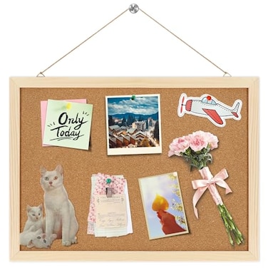 FEBSNOW Cork BoardCork Board Bulletin Board146 X 11 inches Vision BoardBulletin Board for OfficeWall Mounted Pin Board for Office Home and School