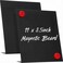 Fainne 2 Pcs Magnetic Bulletin Board with Easel Stand Mini Magnet Metal Tabletop Memo Display Board for Back to School Menu Table Office Supplies Black11 x 85 Inches