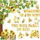 Pajean 104 Pcs Classroom Tree Bulletin Board Set Bee Sunflower Bulletin Boards Decoration Cutouts Spring Summer Tree Leaves Cutout for Classroom Window Wall Home Office School Decor