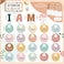 Frienda Boho Affirmation Station Bulletin Board Set Motivational Posters Classroom Mirror Growth Mindset Decor Positive Affirmations Accents Cutouts for School Office Home Teacher Wall Supply