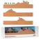 Monkey Business Memo Mountain 3 Cork Board Strips Corkboard Pin Boards with Mountain Scene Pushpins Office Accessories Cute Cork Boards for Walls