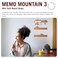 Monkey Business Memo Mountain 3 Cork Board Strips Corkboard Pin Boards with Mountain Scene Pushpins Office Accessories Cute Cork Boards for Walls