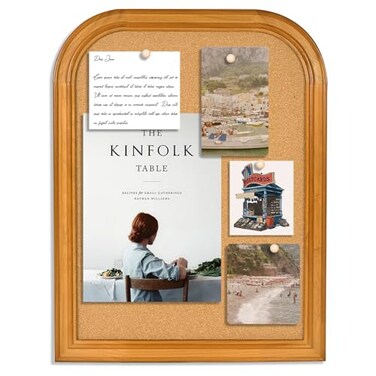 Aitakatta Cork Board for Walls 17X13 inches Bulletin Board with Frame Decorative Hanging Pin Board Vision Board Message Board for Office School Home Decor2R2S43331p
