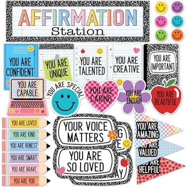 Teacher Created Resources Cool for School Positive Affirmations Mini Bulletin Board TCR9305