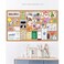 Bcabo Large Bulletin Board Foldable 60x36 Inches Cork Board Alternative Large Felt Board Decorative Pin Board for Wall Foldable Photo Board SelfAdhesive Vision Board with 36 Pushpins Brown