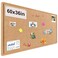 Bcabo Large Bulletin Board Foldable 60x36 Inches Cork Board Alternative Large Felt Board Decorative Pin Board for Wall Foldable Photo Board SelfAdhesive Vision Board with 36 Pushpins Brown