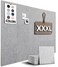 WALLHERO Office Cork Board 59x36 15 Pack Felt Tiles for Wall Tac Board Large Felt Board Wall Protector for Dart Board Gray Marble Slats