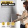 WALLHERO Office Cork Board 59x36 15 Pack Felt Tiles for Wall Tac Board Large Felt Board Wall Protector for Dart Board Gray Marble Slats