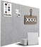 WALLHERO Office Cork Board 59x36 15 Pack Felt Tiles for Wall Tac Board Large Felt Board Wall Protector for Dart Board Gray Marble Slats