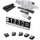 SunnyZoo Price Tag Adjustable Counter Stand Label Metal Sale Price Display Stand 16 Sets Silver