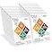 NIUBEE 24 Pack Acrylic Sign Holder 85 x 11 Inches Slanted Back Clear Plastic Sign Holder Paper Display Table Stand for Office Store Restaurant